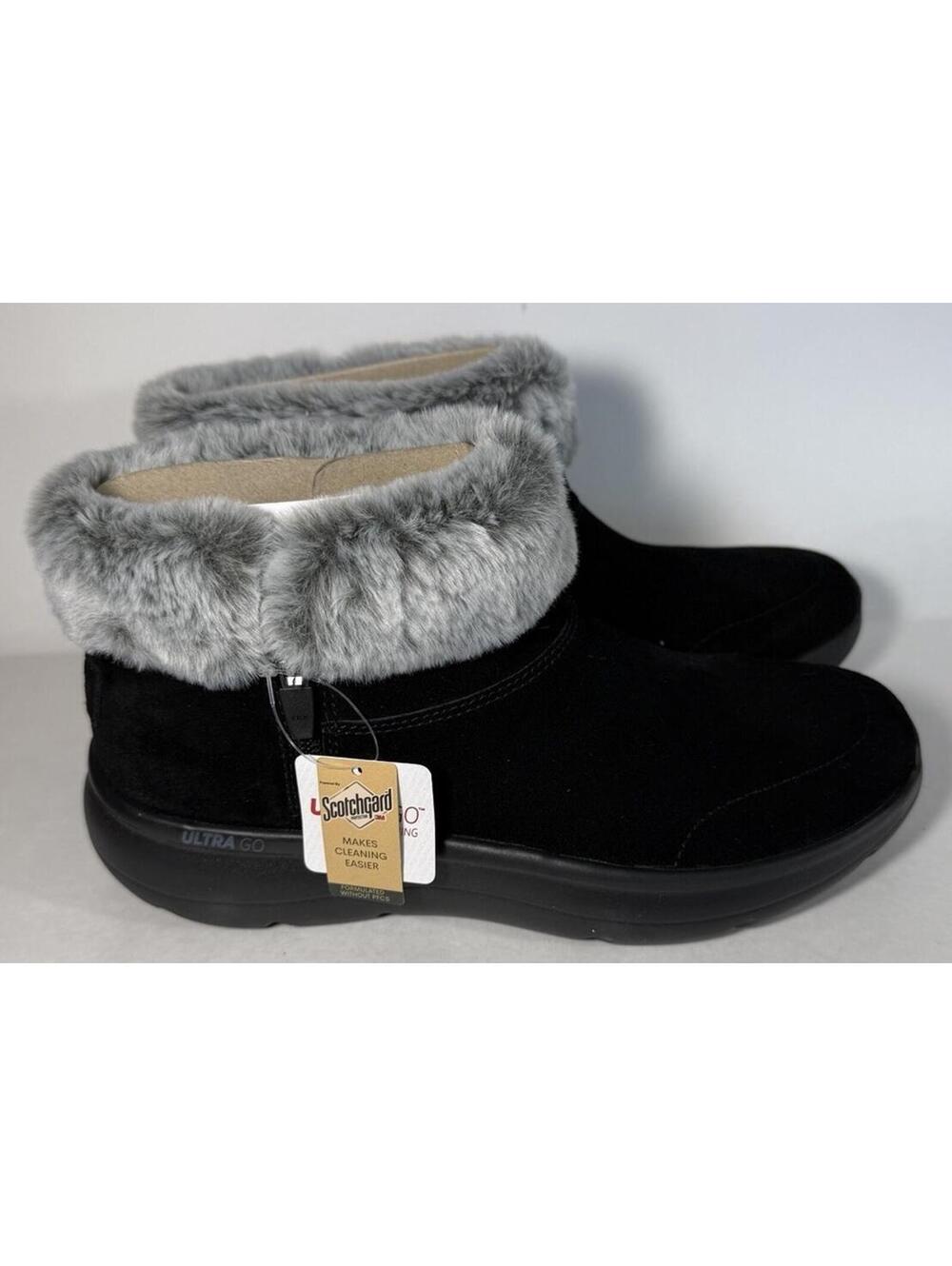 SKECHERS On The Go Encore Snow-Capped Ankle Bootie Black/Gra